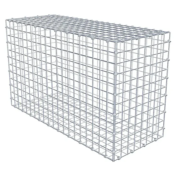 Gabiona Gabione - 100 x 40 x 60 cm, Maschenbreite: 5 cm, Maschenhöhe: 5 cm - Ein rechteckiger Gabionenkorb aus Drahtgeflecht. Ideal für Gartenbau und Landschaftsgestaltung.