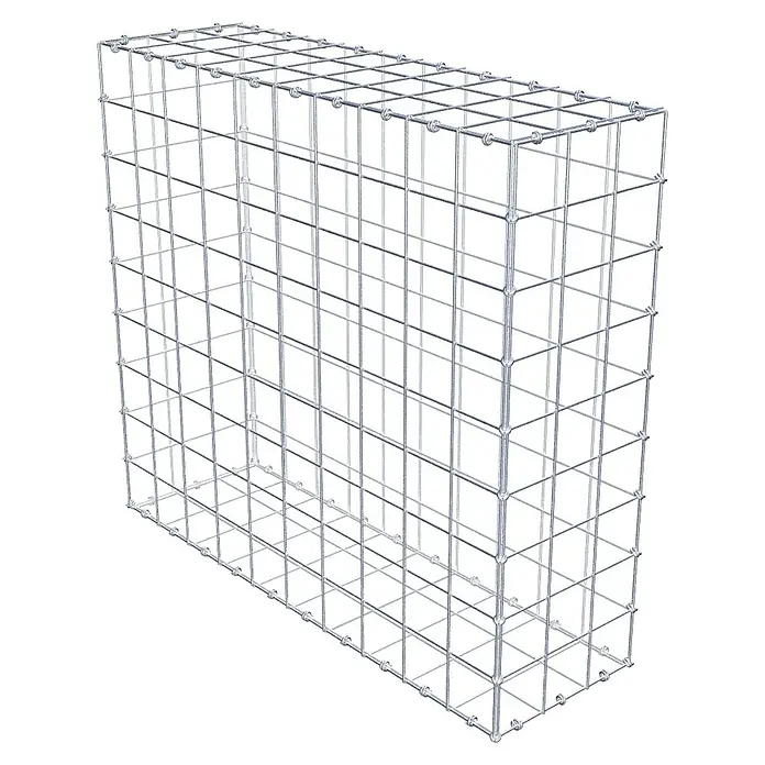 Gabiona Gabione - 100 x 30 x 90 cm, Maschenbreite: 10 cm, Maschenhöhe: 10 cm - Ein Gabionen-Steinkorb aus Drahtgeflecht. Ideal für den Garten- und Landschaftsbau, bietet diese robuste Struktur Stabilität und Ästhetik.
