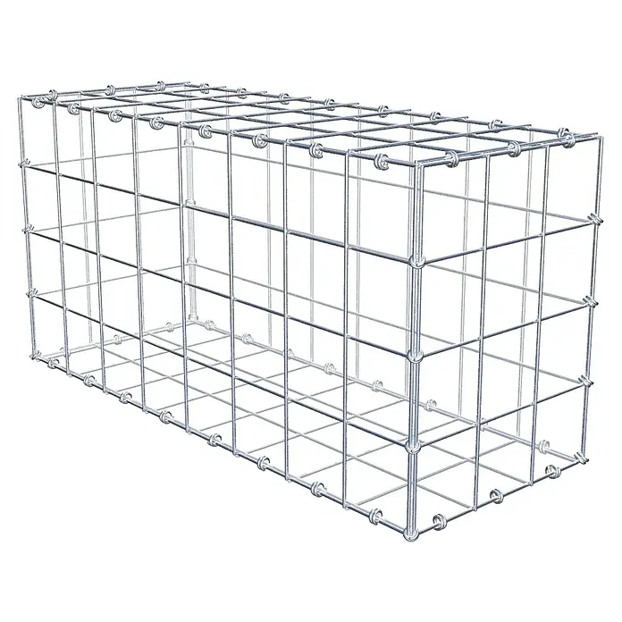 Gabiona Gabione - 80 x 30 x 40 cm, Maschenbreite: 10 cm, Maschenhöhe: 10 cm - Drahtgitterbox für den Außenbereich. Ideal für Gabionen, Steinkörbe und zur Gestaltung von Gärten und Landschaften. Robust und langlebig.