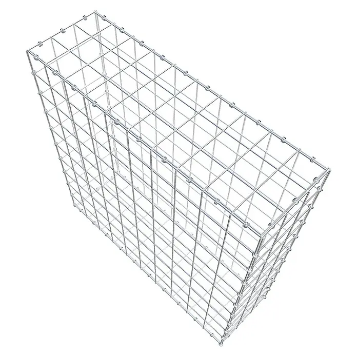 Gabiona Gabione - 100 x 30 x 100 cm, Maschenbreite: 10 cm, Maschenhöhe: 10 cm - Gabionenwand: Drahtgitterbox für den Garten- und Landschaftsbau zur Befüllung mit Steinen oder anderen Materialien als Sichtschutz.