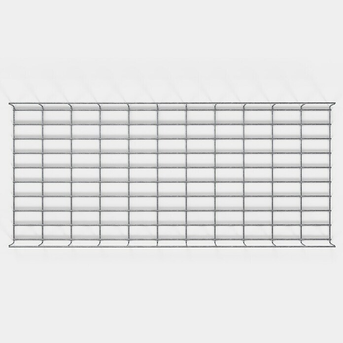Gabiona Rankgitter (L x B x H: 48 x 5 x 110 cm, Silber, Stahl, Maschenbreite: 5 cm, Maschenhöhe: 10 cm) | BAUHAUS