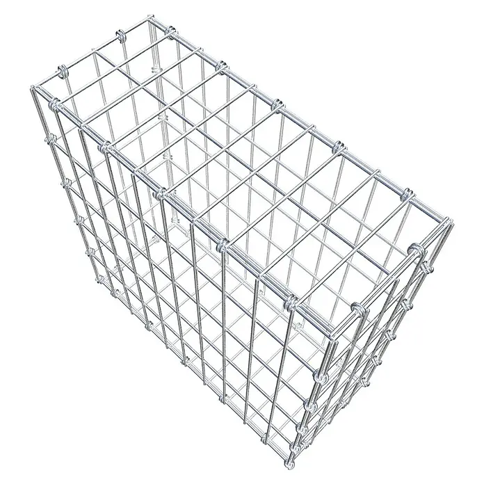 Gabiona Gabione - 50 x 20 x 50 cm, Maschenbreite: 5 cm, Maschenhöhe: 10 cm - Gabionenkäfig aus Drahtgeflecht, ideal für Steinkörbe oder zur Hangbefestigung im Garten. Robust und langlebig für den Außenbereich.