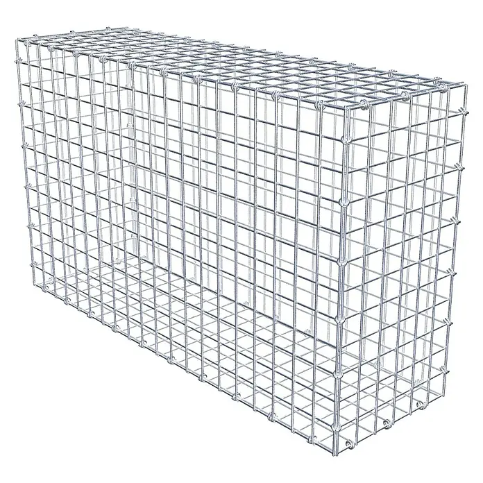 Gabiona Gabione - 100 x 30 x 60 cm, Maschenbreite: 5 cm, Maschenhöhe: 5 cm - Gabionenkorb aus verzinktem Drahtgeflecht für den Garten- und Landschaftsbau, vielseitig einsetzbar zur Gestaltung von Außenbereichen.