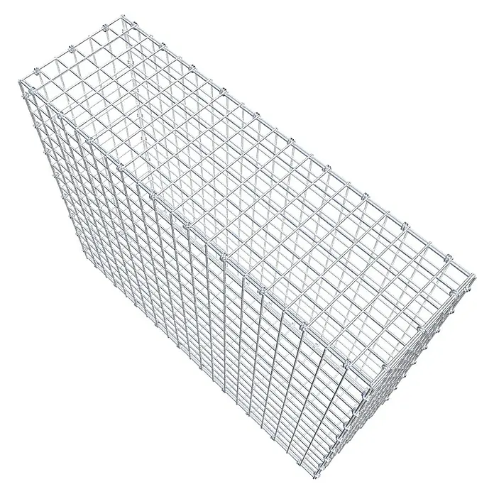 Gabiona Gabione - 100 x 30 x 80 cm, Maschenbreite: 5 cm, Maschenhöhe: 5 cm - Ein rechteckiger Gabionenkorb aus verzinktem Drahtgeflecht zur Befüllung mit Steinen für den Garten- und Landschaftsbau.