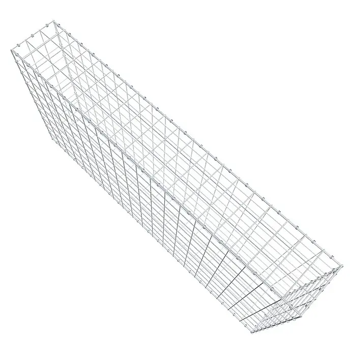 Gabiona Gabione - 200 x 30 x 100 cm, Maschenbreite: 10 cm, Maschenhöhe: 10 cm - Drahtgitterbox für den Außenbereich. Robuste Konstruktion für verschiedene Anwendungen im Garten oder zur Hangbefestigung.