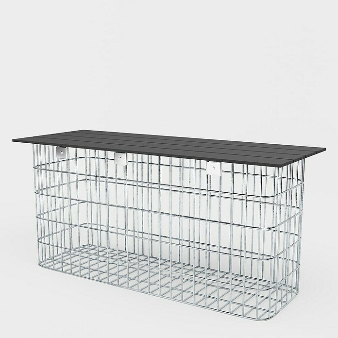 Gabiona Gabionenbank (102 x 32 x 50 cm, Maschenbreite: 5 cm, Maschenhöhe: 10 cm) | BAUHAUS