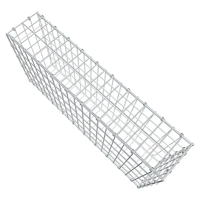 Gabiona Gabione - 100 x 20 x 50 cm, Maschenbreite: 5 cm, Maschenhöhe: 10 cm - Ein Gabionenkorb aus verzinktem Drahtgeflecht, ideal für Landschaftsbau und Erosionsschutz. Stabiler Steinkorb für den Garten.