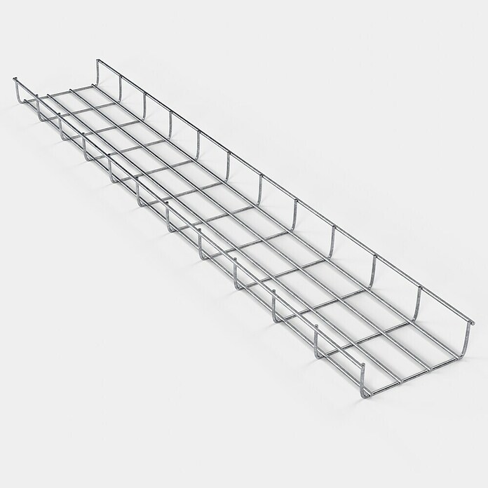 Gabiona Rankgitter (L x B x H: 18 x 5 x 110 cm, Silber, Stahl, Maschenbreite: 5 cm, Maschenhöhe: 10 cm) | BAUHAUS