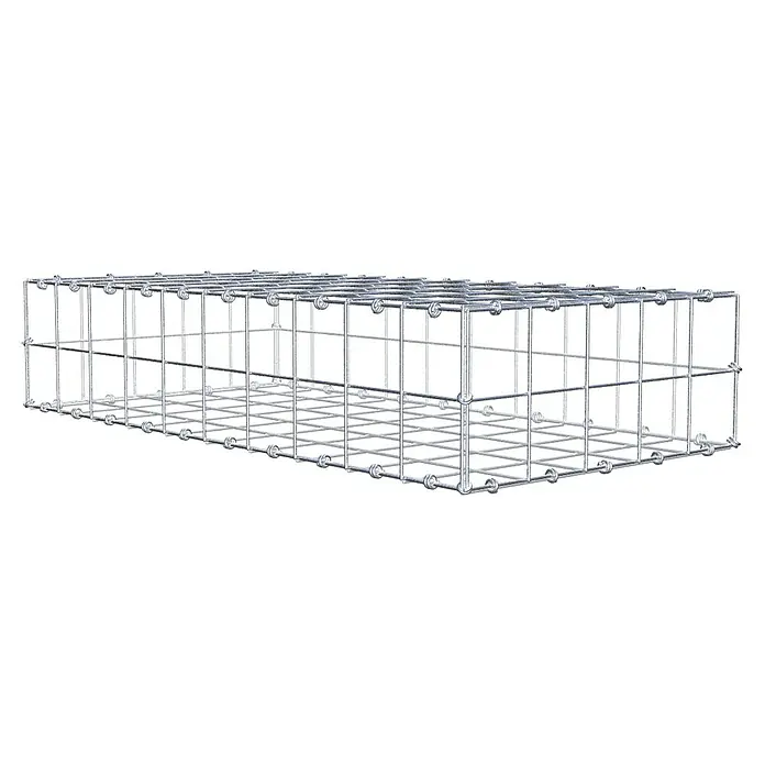 Gabiona Gabione - 100 x 50 x 20 cm, Maschenbreite: 10 cm, Maschenhöhe: 10 cm - Produktbild eines Gabionen-Drahtkorbs, ideal für Gartengestaltung & Stützmauern. Robust & vielseitig einsetzbar.