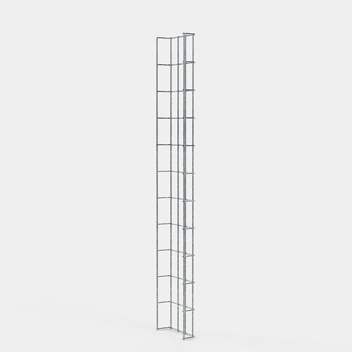Gabiona Rankgitter (L x B x H: 18 x 5 x 110 cm, Silber, Stahl, Maschenbreite: 5 cm, Maschenhöhe: 10 cm) | BAUHAUS