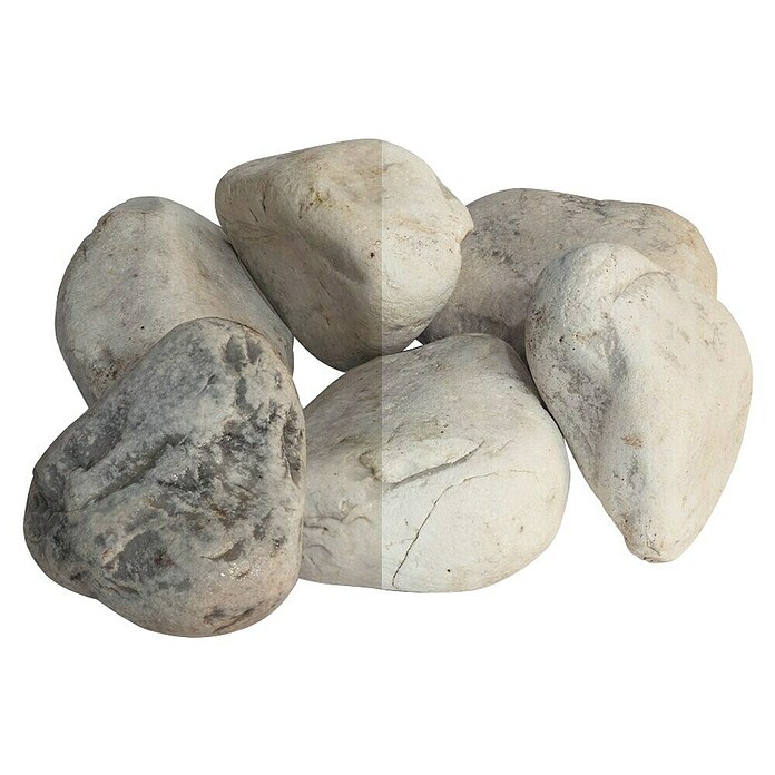 Probau Natuursteen Carrara (Marmer, 25 kg, 40 mm - 60 mm) | BAUHAUS