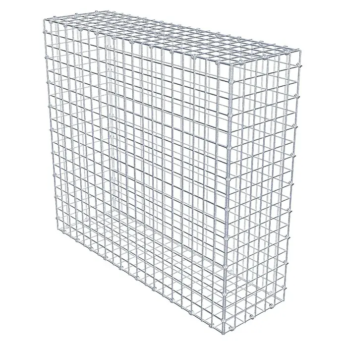 Gabiona Gabione - 100 x 30 x 90 cm, Maschenbreite: 5 cm, Maschenhöhe: 5 cm - Drahtkorb für Gabionen: Robuste Konstruktion aus Drahtgeflecht, ideal für den Einsatz im Garten- und Landschaftsbau.