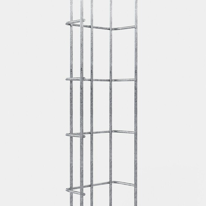 Gabiona Rankgitter (L x B x H: 13 x 5 x 110 cm, Silber, Stahl, Maschenbreite: 5 cm, Maschenhöhe: 10 cm) | BAUHAUS