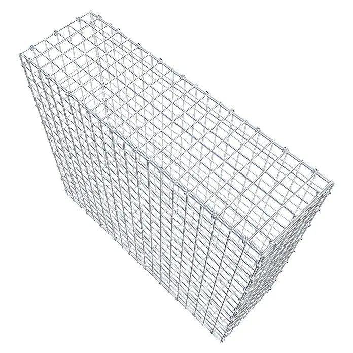 Gabiona Gabione - 100 x 30 x 90 cm, Maschenbreite: 5 cm, Maschenhöhe: 5 cm - Eine Gabione aus Drahtgeflecht, ideal für Gartenbau und Landschaftsgestaltung, die Stabilität und Flexibilität bietet.