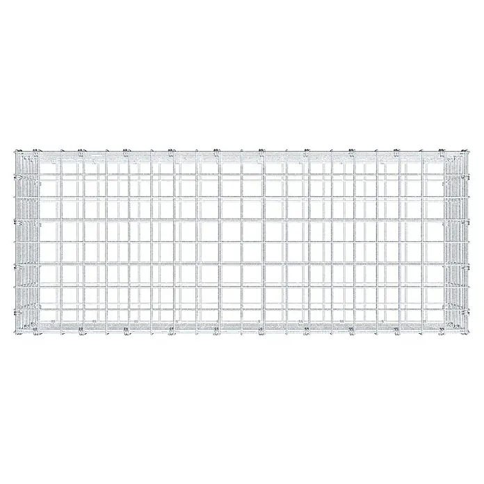 Gabiona Gabione - 100 x 40 x 30 cm, Maschenbreite: 5 cm, Maschenhöhe: 5 cm - Metallgitterbox für Lagerung oder Transport, robust und stabil. Ideal für den Einsatz in Industrie und Lagerhallen zur sicheren Aufbewahrung.