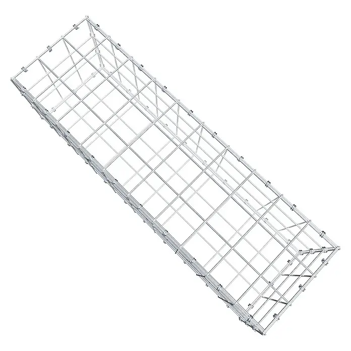 Gabiona Gabione - 100 x 30 x 30 cm, Maschenbreite: 10 cm, Maschenhöhe: 10 cm - Ein Drahtgitter-Kabelkanal-System, ideal für die strukturierte und sichere Kabelführung in Industrie- und Gewerbeumgebungen.
