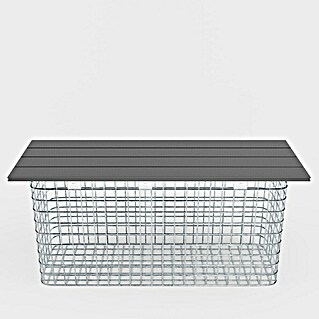 Gabiona Gabionenbank (102 x 32 x 50 cm, Maschenbreite: 5 cm, Maschenhöhe: 5 cm)