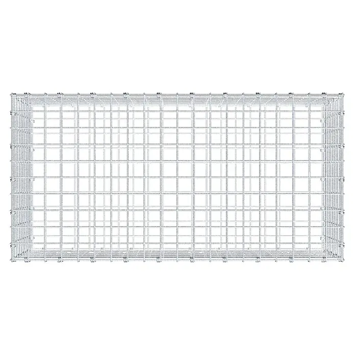Gabiona Gabione - 100 x 50 x 40 cm, Maschenbreite: 5 cm, Maschenhöhe: 5 cm - Ein Gabionen-Bausatz im rechteckigen Design. Ideal für den Gartenbau oder zur Gestaltung von Außenbereichen mit Steinen oder Pflanzen.