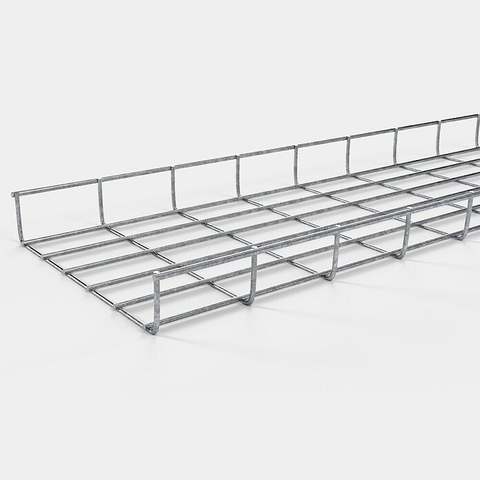 Gabiona Kabelkanal (28 x 5 x 110 cm, Silber) | BAUHAUS