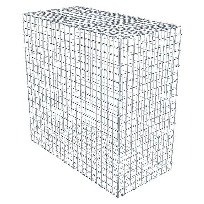 Gabiona Gabione - 100 x 50 x 100 cm, Maschenbreite: 5 cm, Maschenhöhe: 5 cm - Ein Drahtgitterkorb in Quaderform, ideal für den Garten- und Landschaftsbau. Robustes Material für vielfältige Anwendungen im Außenbereich.