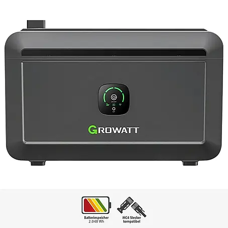 Growatt  Batteriespeicher NOAH 2000 - 0% MwSt. gem. § 12 Abs. 3 UStG