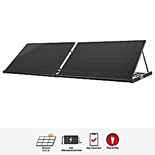 Hepa Solar Balkonkraftwerk-Set Premium 800 Bifazial - 0% MwSt. (gem. § 12 Abs. 3 UStG) (Nennleistung: 800 W, L x B x H: 7 x 184 x 104 cm, 2 Stk.)