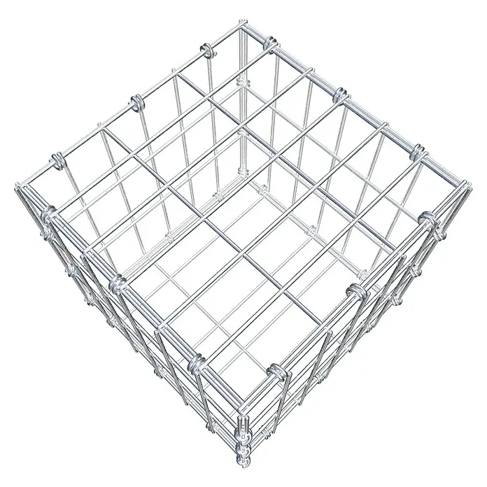 Gabiona Gabione - 30 x 30 x 30 cm, Maschenbreite: 5 cm, Maschenhöhe: 10 cm - Drahtgeflecht-Gabione: Ein stabiler Drahtkorb, ideal für Gartenbau und Landschaftsgestaltung, bietet robusten Halt und vielseitige Anwendungsmöglichkeiten.
