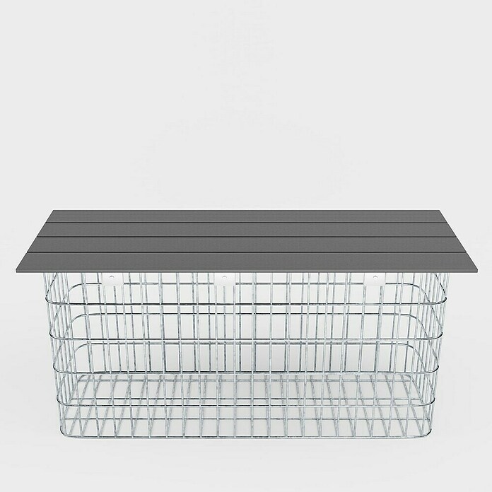 Gabiona Gabionenbank (102 x 32 x 50 cm, Maschenbreite: 5 cm, Maschenhöhe: 10 cm) | BAUHAUS