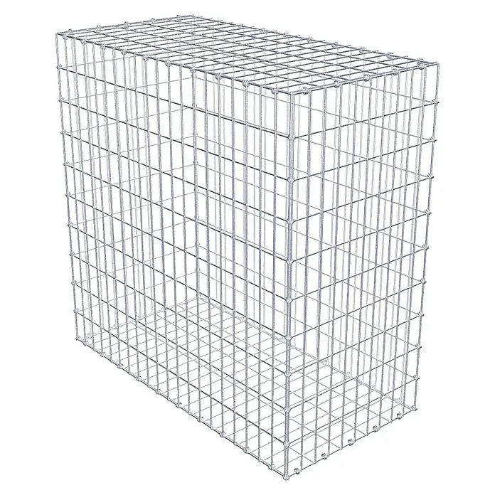 Gabiona Gabione - 100 x 50 x 100 cm, Maschenbreite: 5 cm, Maschenhöhe: 10 cm - Drahtgitterbox für den Garten. Die Gabione ist perfekt für die Gestaltung von Aussenbereichen und bietet vielfältige Anwendungsmöglichkeiten.