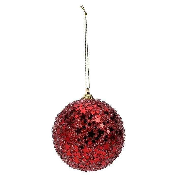 Kerstbal (Rood, Kunststof, Rond, 1 st.) | BAUHAUS