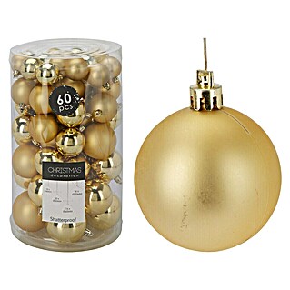Set kerstballen (Goud, Kunststof, 60 st.)