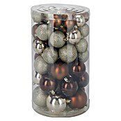 Set kerstballen (Amber, Zilver, Kunststof, 60 st.) | BAUHAUS