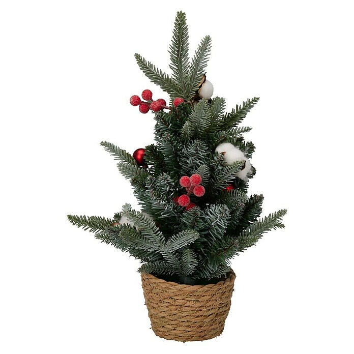 Kunstkerstboom met deco (Hoogte: 45 cm, Groen) | BAUHAUS
