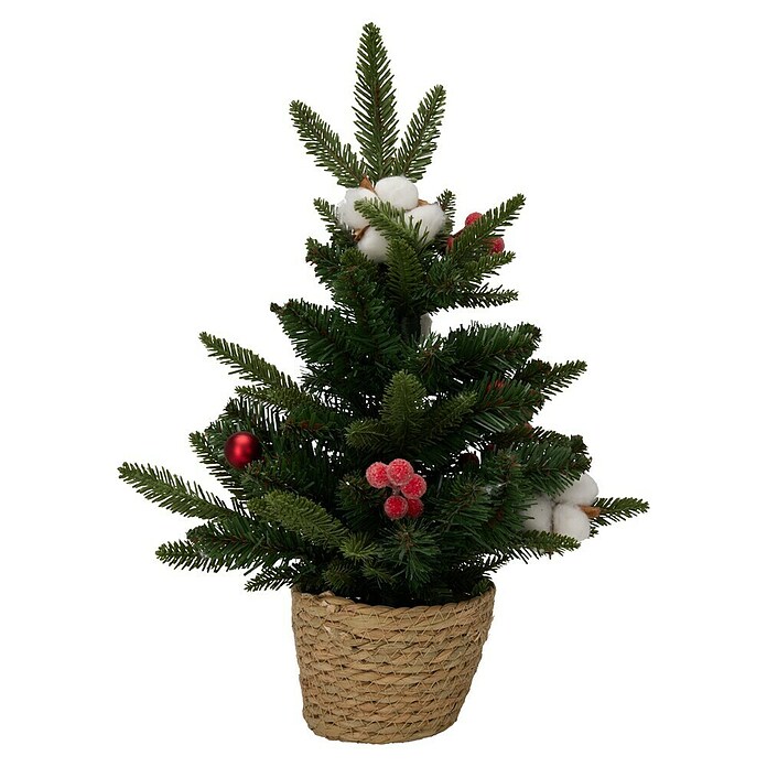 Kunstkerstboom met deco (Hoogte: 45 cm, Groen) | BAUHAUS