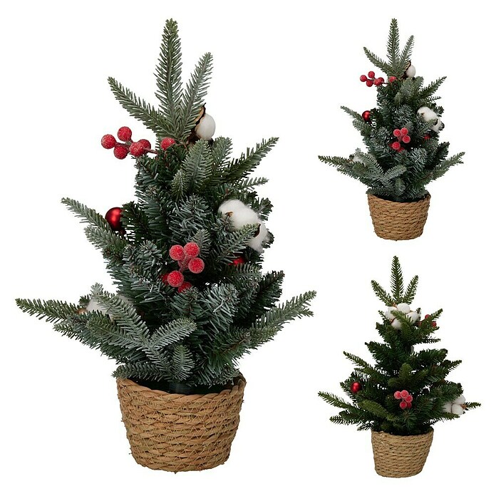 Kunstkerstboom met deco (Hoogte: 45 cm, Groen) | BAUHAUS