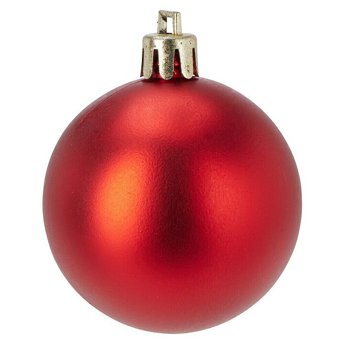 Set kerstballen (Rood, Kunststof, 60 st.) | BAUHAUS