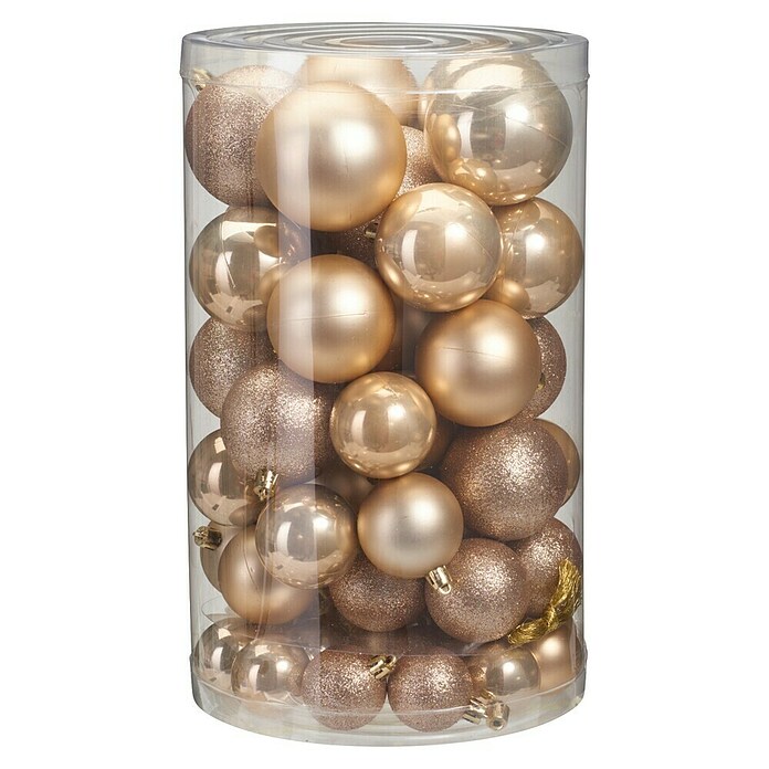Set kerstballen (Crème, Kunststof, 60 st.) | BAUHAUS