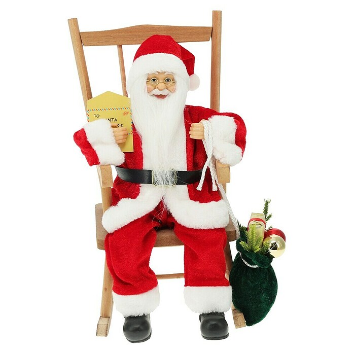 Kerstman met schommelstoel (Hoogte: 35 cm) | BAUHAUS