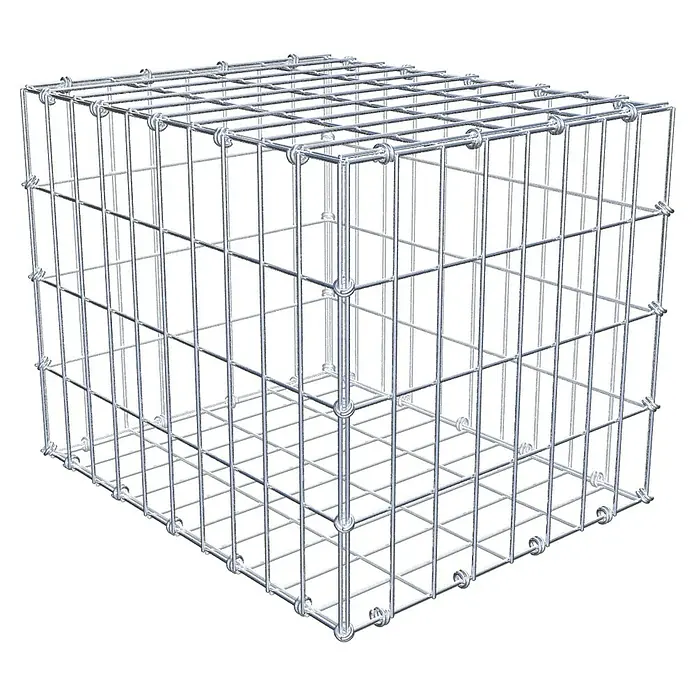 Gabiona Gabione - 50 x 40 x 40 cm, Maschenbreite: 5 cm, Maschenhöhe: 10 cm - Drahtgitterbox für vielseitige Anwendungen, robust und langlebig. Ideal für Lagerung und Transport.