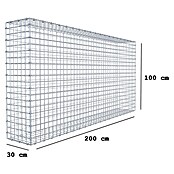 Gabiona Gabione (200 x 30 x 100 cm, Maschenbreite: 5 cm, Maschenhöhe: 5 cm) | BAUHAUS