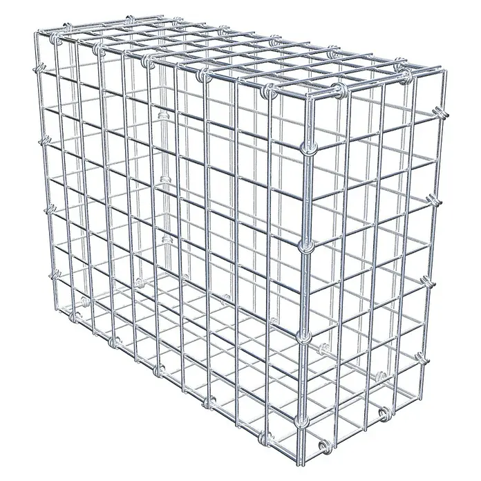 Gabiona Gabione - 50 x 20 x 40 cm, Maschenbreite: 5 cm, Maschenhöhe: 5 cm - Drahtgitterkorb für Steine oder andere Materialien, vielseitig einsetzbar im Garten- und Landschaftsbau oder als dekoratives Element.
