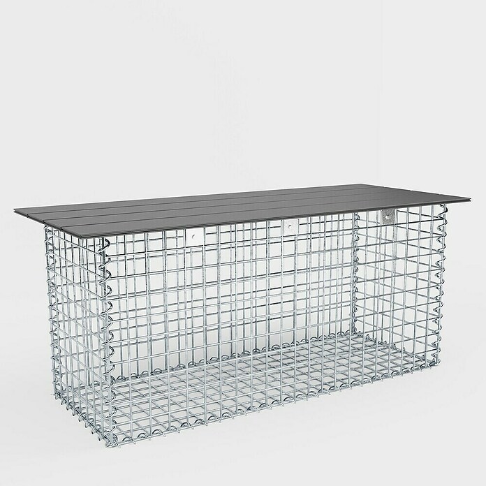 Gabiona Gabionenbank (105 x 50 x 50 cm, Maschenbreite: 5 cm, Maschenhöhe: 5 cm) | BAUHAUS