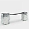 Gabiona Gabionenbank (200 x 42 x 62 cm, Maschenbreite: 5 cm, Maschenhöhe: 5 cm) | BAUHAUS