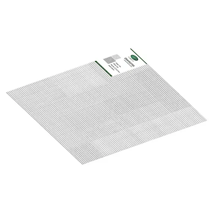 Gabiona Gabionenmatte - 100 x 100 cm, Stahl, Silber - Abbildung eines Drahtgitters, das für verschiedene Anwendungen im Garten oder Bauwesen verwendet werden kann. Die Verpackung liefert Details.