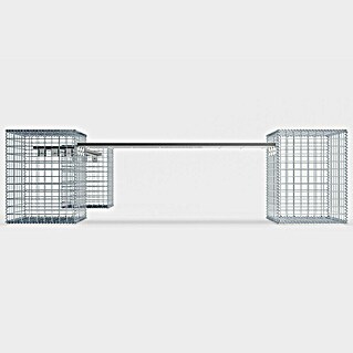 Gabiona Gabionenbank 3er (205 x 40 x 60 cm, Maschenbreite: 5 cm)