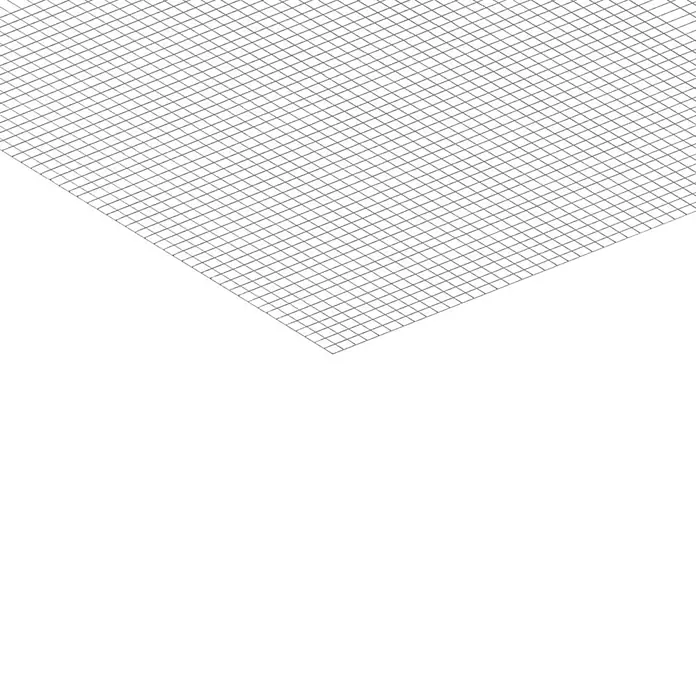 Gabiona Gabionenmatte - 100 x 100 cm, Stahl, Silber - Das Bild zeigt eine schwarz-graue Farbverteilung, wobei der untere Teil des Bildes in tiefem Schwarz gehalten ist.