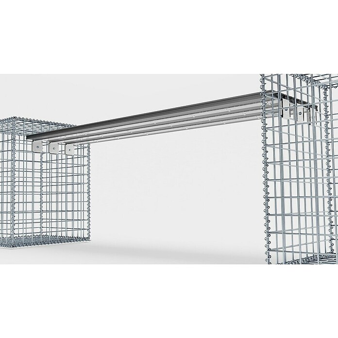 Gabiona Gabionenbank (205 x 40 x 60 cm, Maschenbreite: 5 cm, Maschenhöhe: 5 cm) | BAUHAUS