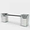Gabiona Gabionenbank (200 x 42 x 62 cm, Maschenbreite: 5 cm, Maschenhöhe: 5 cm) | BAUHAUS