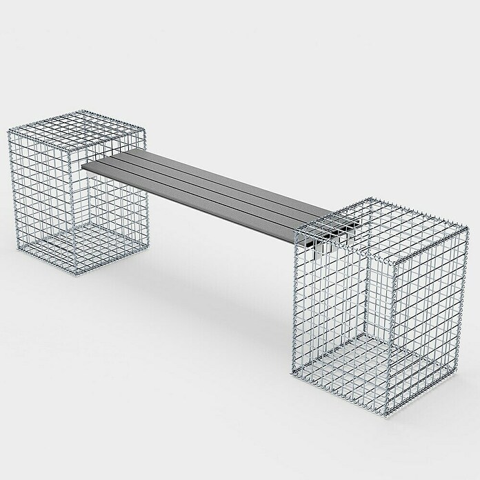 Gabiona Gabionenbank (205 x 40 x 60 cm, Maschenbreite: 5 cm, Maschenhöhe: 5 cm) | BAUHAUS