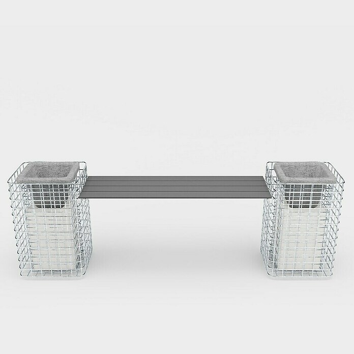 Gabiona Gabionenbank (200 x 42 x 62 cm, Maschenbreite: 5 cm, Maschenhöhe: 5 cm) | BAUHAUS